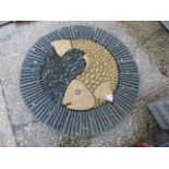 1159 Decorative concrete fish arrangement