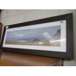 Framed and glazed beach scape