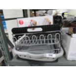 Expanding laundry basket, dish rack and drawer organiser