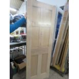 Packaged 6 panel oak door