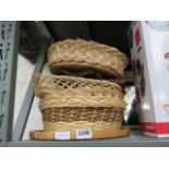 Wicker bread baskets