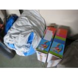 2 Boxed Intex inflatable toys and 1 unboxed inflatable