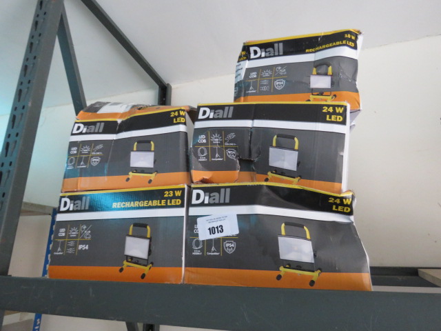 5 Boxed Dial rechargeable 24W work lights