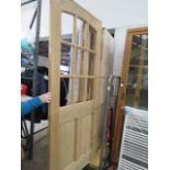 Solid oak exterior door