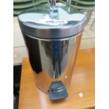 Stainless steel Brabantia waste bin