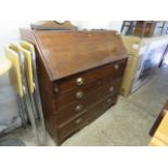 (2116) Edwardian mahogany 4 drawer writing bureau