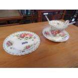 Royal Albert October teacup, saucer and side plate