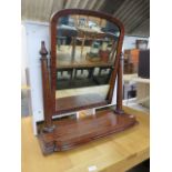 Large mahogany framed dressing mirror