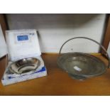 (2182) Boxed Cavalier plate and similar plated dish