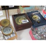 3 various modern pocket compasses