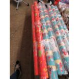 10 rolls of mixed Christmas wrapping paper