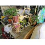 Decorative bike planter