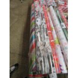 10 rolls of mixed Christmas wrapping paper