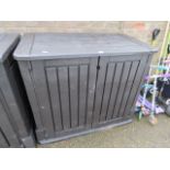 Large plastic outdoor storage shed