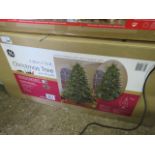 Boxed 2.2m pre lit Christmas tree