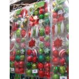 54 piece Christmas ornament set