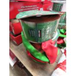 3 rolls of Christmas ribbon