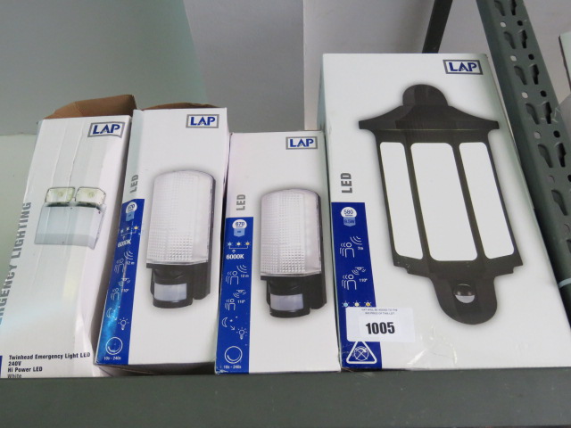 Quantity of motion sensor LAP wall lights