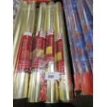 3 rolls of Christmas wrapping paper