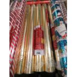 3 rolls of Christmas wrapping paper