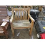 Wooden outdoor chair