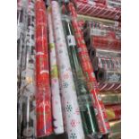 10 rolls of mixed Christmas wrapping paper