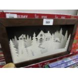 2 boxed light up holiday scenes