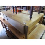 Light oak Habitat coffee table