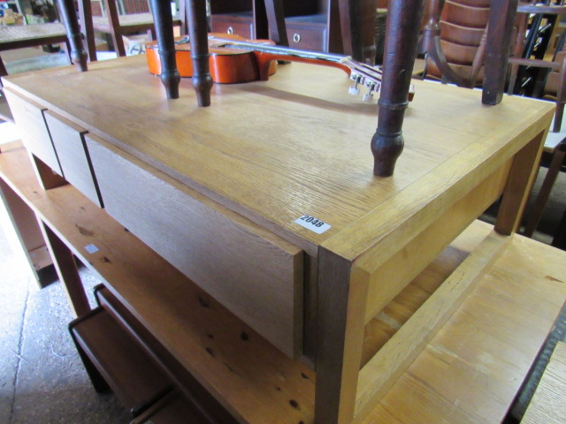 Light oak Habitat coffee table