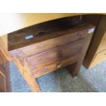 Mexican pine 2 drawer side table