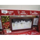 2 boxed light up holiday scenes