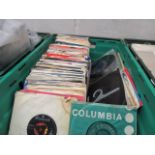 Crate containing records