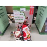 Boxed set of Christmas elves with 2 Santa Claus figures