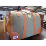Leather hand luggage case