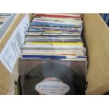 (6) Box containing 100+ records incl. Paul McCartney, Elton John, Prince, Cliff Richards, Tom Jones,