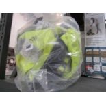 Bag containing high viz safety clothing