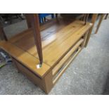 Modern pine single drawer coffee table
