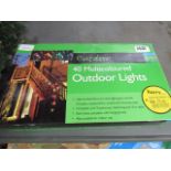(2417) 4 multi coloured outdoor Christmas lights