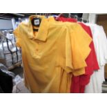 Quantity of yellow polo shirts