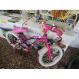 Girls Pop Star childs bike in pink