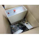 Box containing mixed electrical items