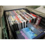 Crate of DVDs