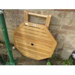 Flat pack teak garden table