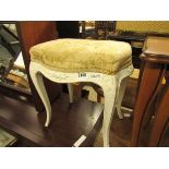 White painted piano stool *Collector's Item: Sold in accordance with our Soft Furnishing Policy*