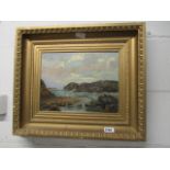 Maxwell (19th/20th Century), an oil on board study of Tearddur Bay, indistinctly signed and