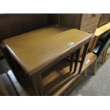 Nest of 3 teak tables