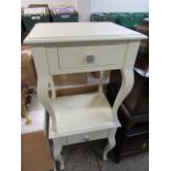 (2159) Pair of cream bedside units and another dresser