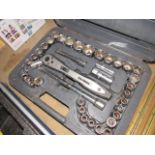 Halfords socket set with case