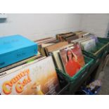 4 crates containing LP records, singles, etc.