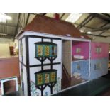 Specialist hand made dolls house with contents